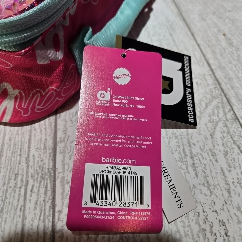 BARBIE Hot Pink MAGIC Sequin Lunch Bag Girlcore Glamcore